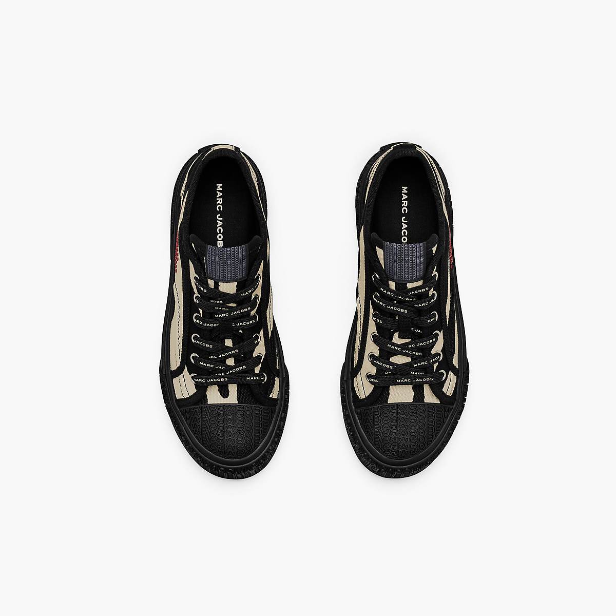 Marc Jacobs Zebra Canvas Sneakers Dam Svarta Vita | YKG-105632