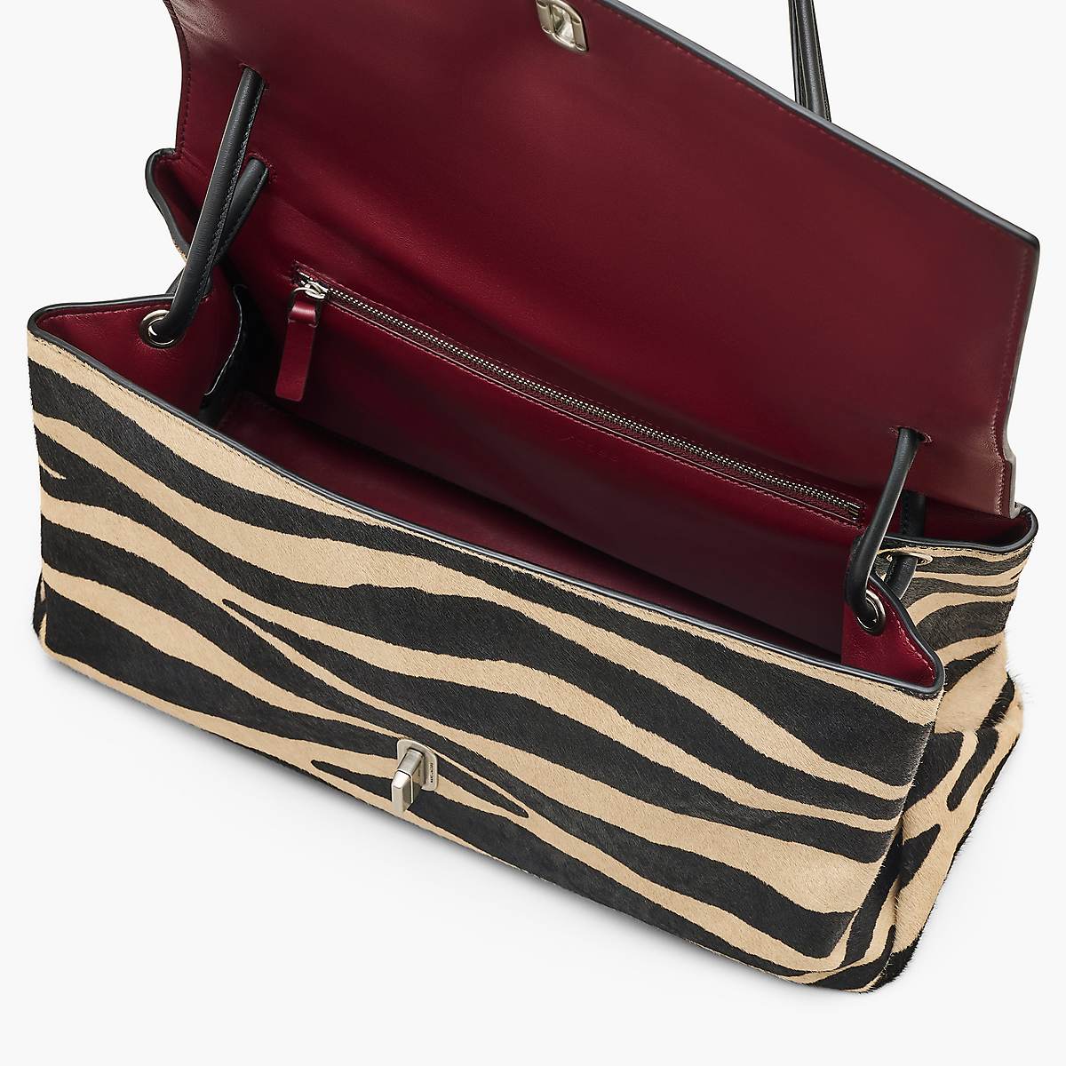 Marc Jacobs Zebra Haircalf Large Dual Bag Axelväska Dam Svarta Vita | QZV-076128