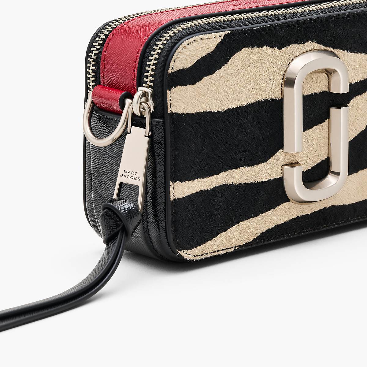 Marc Jacobs Zebra Haircalf Snapshot Väska Dam Svarta Vita | WML-061378