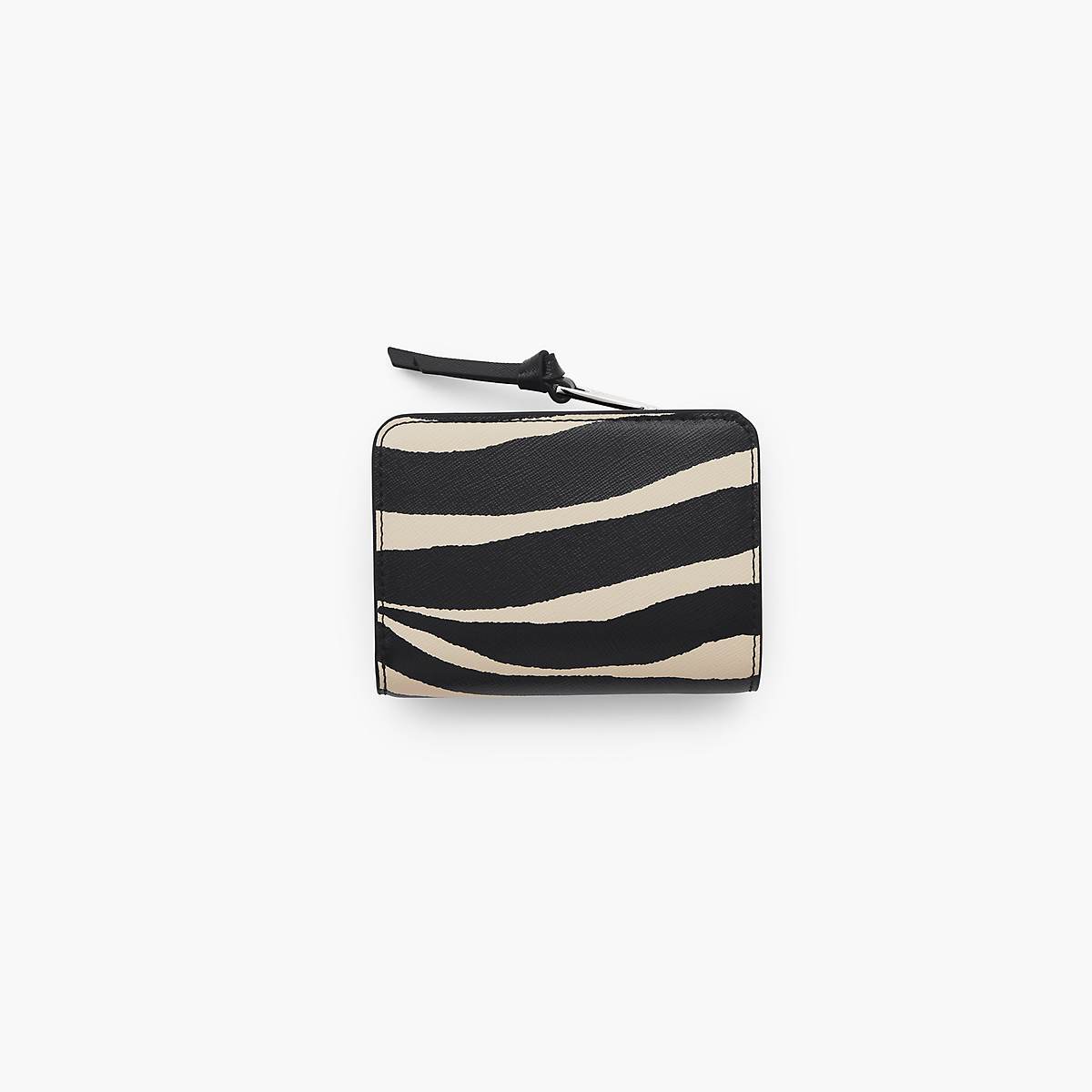 Marc Jacobs Zebra Utility Snapshot Mini Compact Plånbok Dam Svarta Vita | TXG-975086